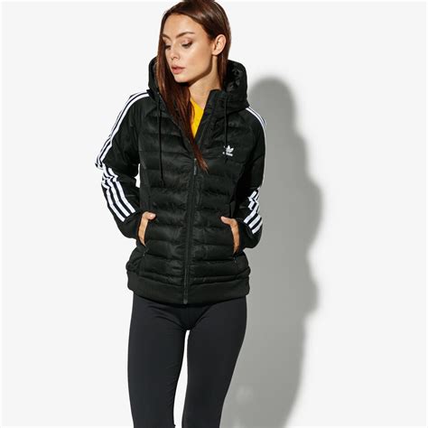 schwarze lange adidas winterjacke|Schwarze adidas Winterjacken für Damen online kaufen .